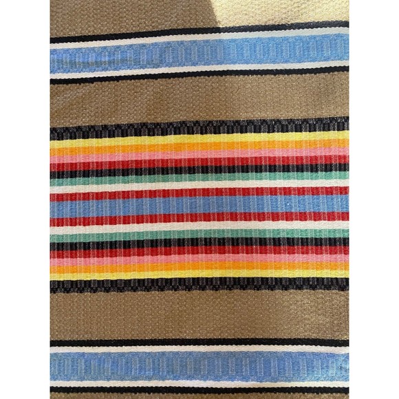 Brena Made in Mexico Southwestern Style Aztec Blanket with Tassels Brena 93”x57” - Picture 5 of 10